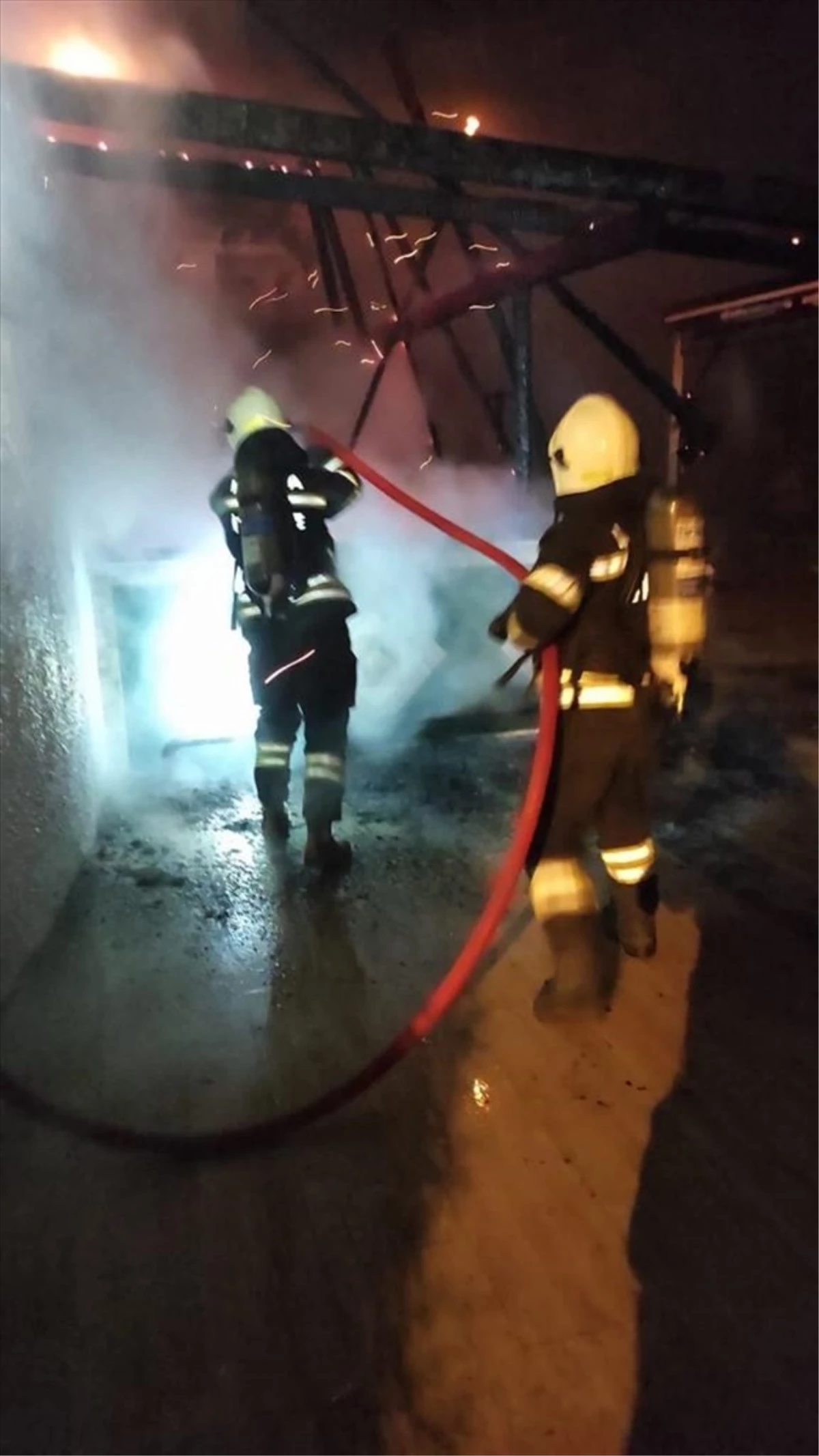 Bodrum'da bir otelin barında yangın çıktı