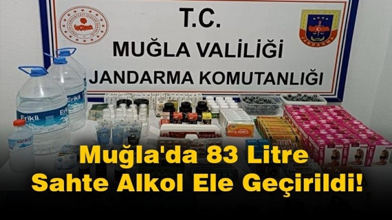 Muğla'da Jandarma Sahte Alkol Üretimine Darbe Vurdu