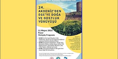 24. Akdeniz’den Ege’ye Doğa ve Dostluk Yürüyüşü 