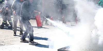 Belediye Personeline Yangın Eğitimi