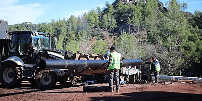 Bozburun İçme Suyu Hattının 10 Kilometresi Tamamlandı